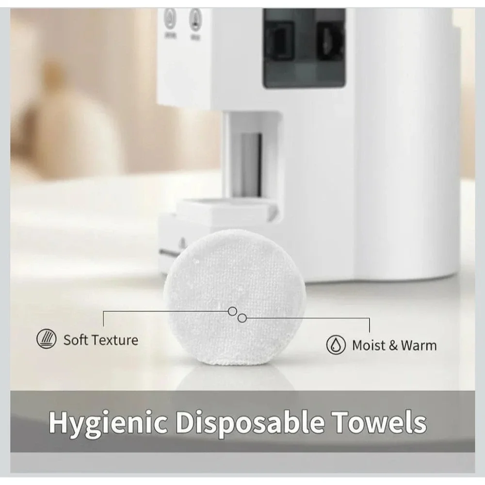 Hot Face Towel Heater Machine, Automatic Disposable Towel Warmer with Steam